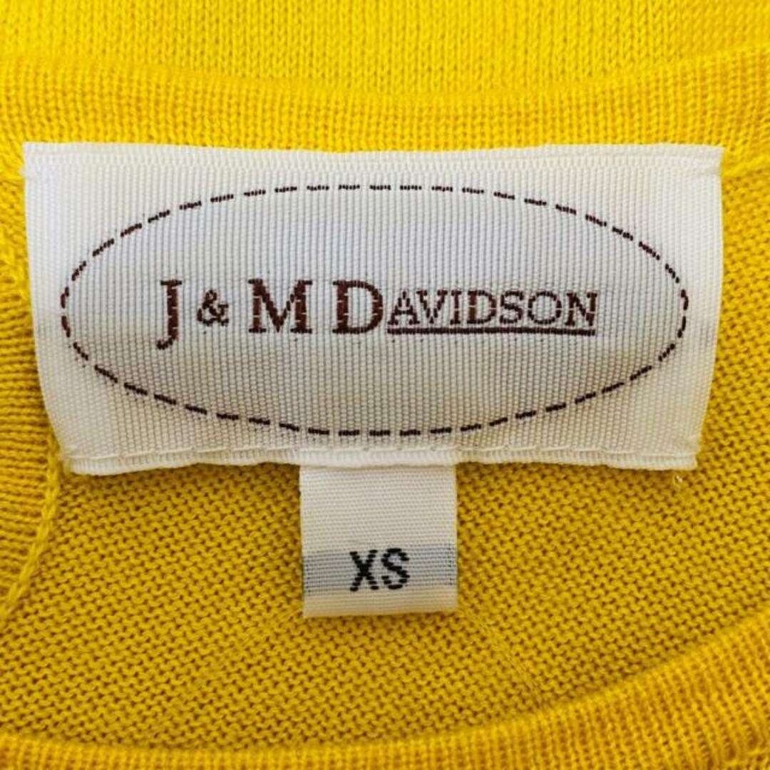 J&M DAVIDSON(ジェイアンドエムデヴィッドソン)のJ&MDavidson(ジェイ&エムデヴィッドソン) ワンピース サイズXS レディース - ダークイエロー クルーネック/ノースリーブ/ひざ丈 レディースのワンピース(その他)の商品写真