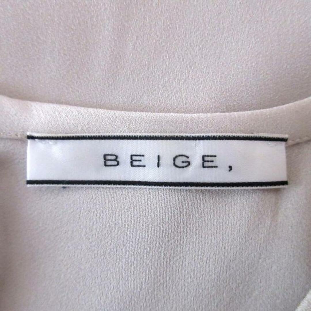 BEIGE,(ベイジ)のBEIGE(ベイジ) ワンピース サイズ4 XL レディース - ベージュ クルーネック/ノースリーブ/ロング レディースのワンピース(その他)の商品写真