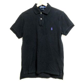 ポロラルフローレン(POLO RALPH LAUREN)のPOLObyRalphLauren(ポロラルフローレン) 半袖ポロシャツ サイズS メンズ - 黒×ライトパープル(ポロシャツ)