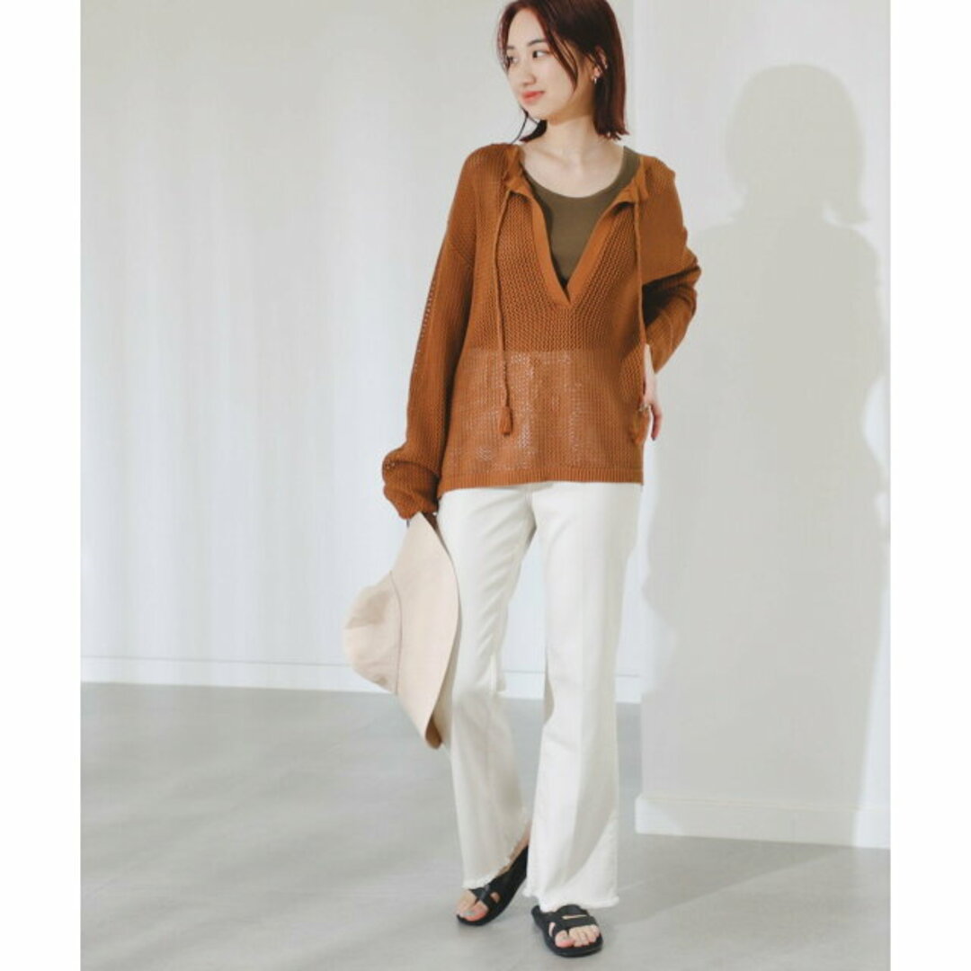 B:MING LIFE STORE by BEAMS(ビーミング ライフストア バイ ビームス)の【BROWN】B:MING by BEAMS / メッシュ ニット レディースのトップス(ニット/セーター)の商品写真