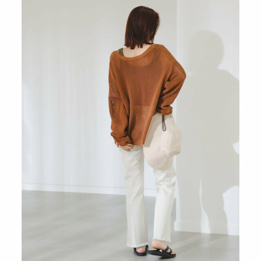 B:MING LIFE STORE by BEAMS(ビーミング ライフストア バイ ビームス)の【BROWN】B:MING by BEAMS / メッシュ ニット レディースのトップス(ニット/セーター)の商品写真