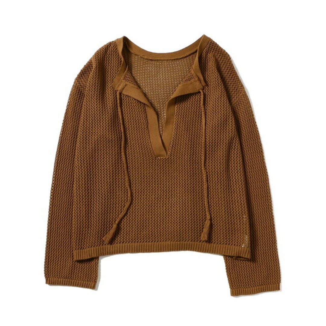 B:MING LIFE STORE by BEAMS(ビーミング ライフストア バイ ビームス)の【BROWN】B:MING by BEAMS / メッシュ ニット レディースのトップス(ニット/セーター)の商品写真