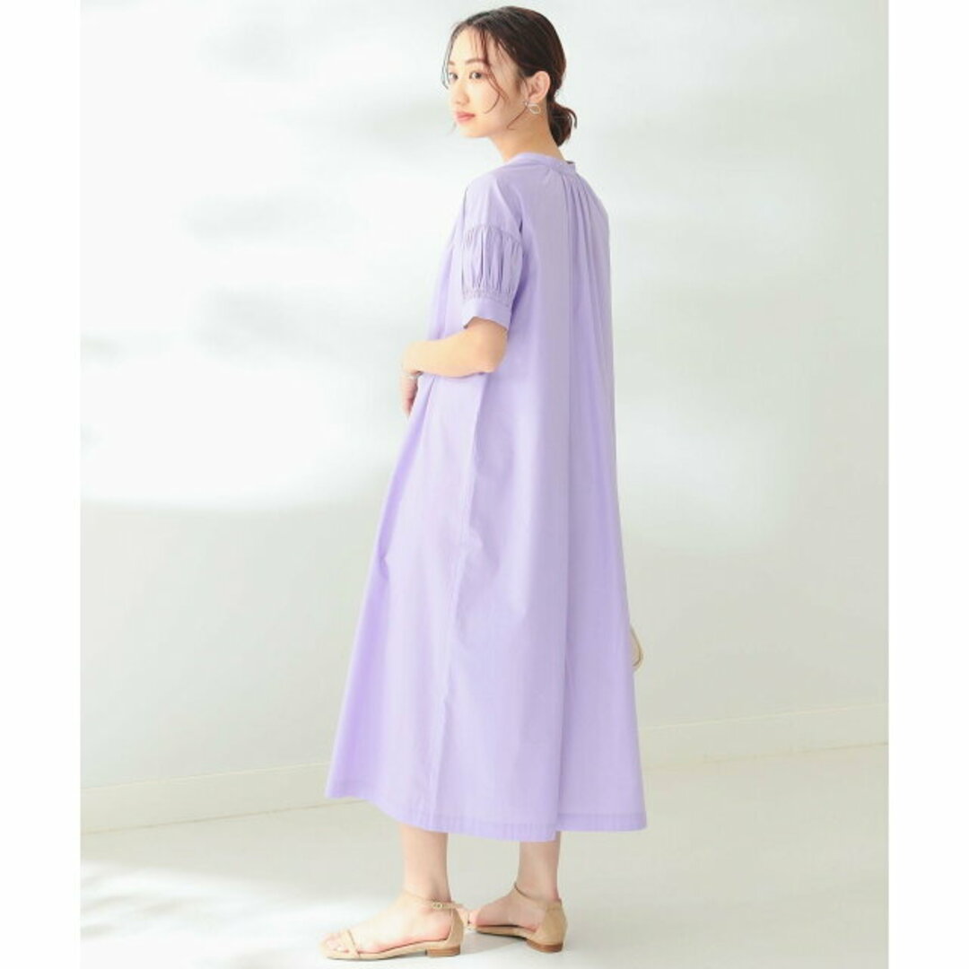 B:MING LIFE STORE by BEAMS(ビーミング ライフストア バイ ビームス)の【LAVENDER】【S】B:MING by BEAMS / 袖シャーリング ワンピース レディースのワンピース(ロングワンピース/マキシワンピース)の商品写真