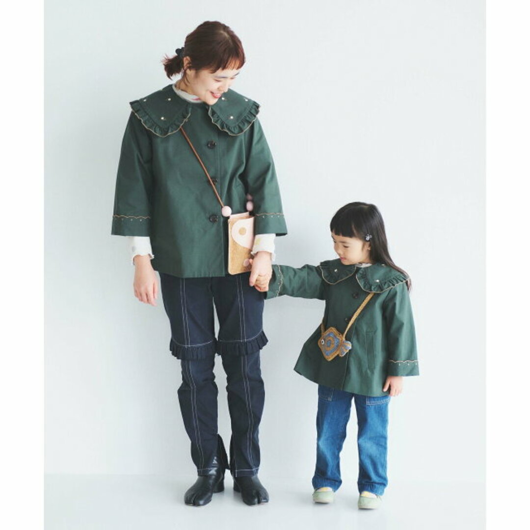 B:MING LIFE STORE by BEAMS(ビーミング ライフストア バイ ビームス)の【GREEN】【S】B:MING by BEAMS / 刺繍 ツイル コート レディースのジャケット/アウター(その他)の商品写真