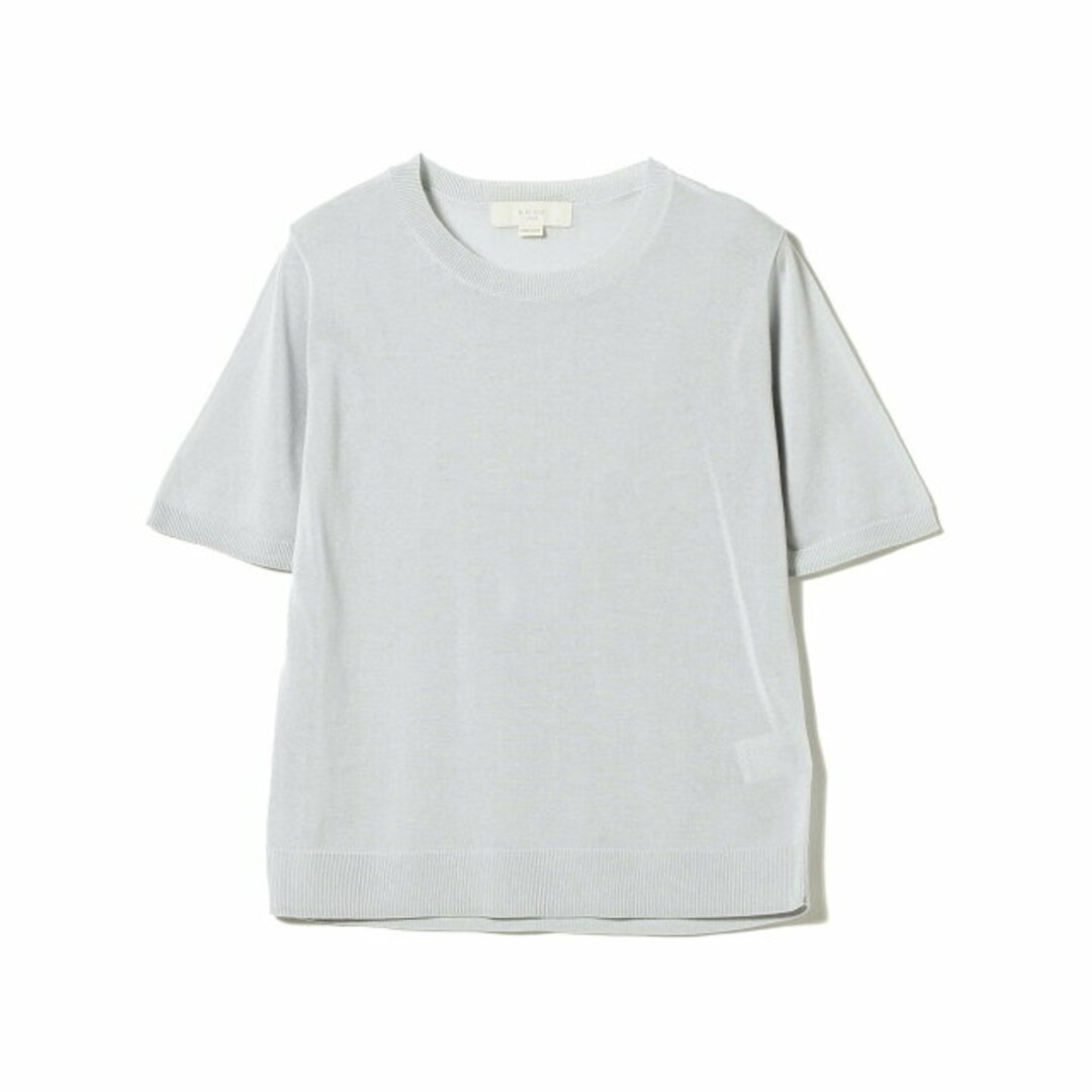 B:MING LIFE STORE by BEAMS(ビーミング ライフストア バイ ビームス)の【ICE_GREY】B:MING by BEAMS / ウォッシャブル ニット Tシャツ レディースのトップス(ニット/セーター)の商品写真