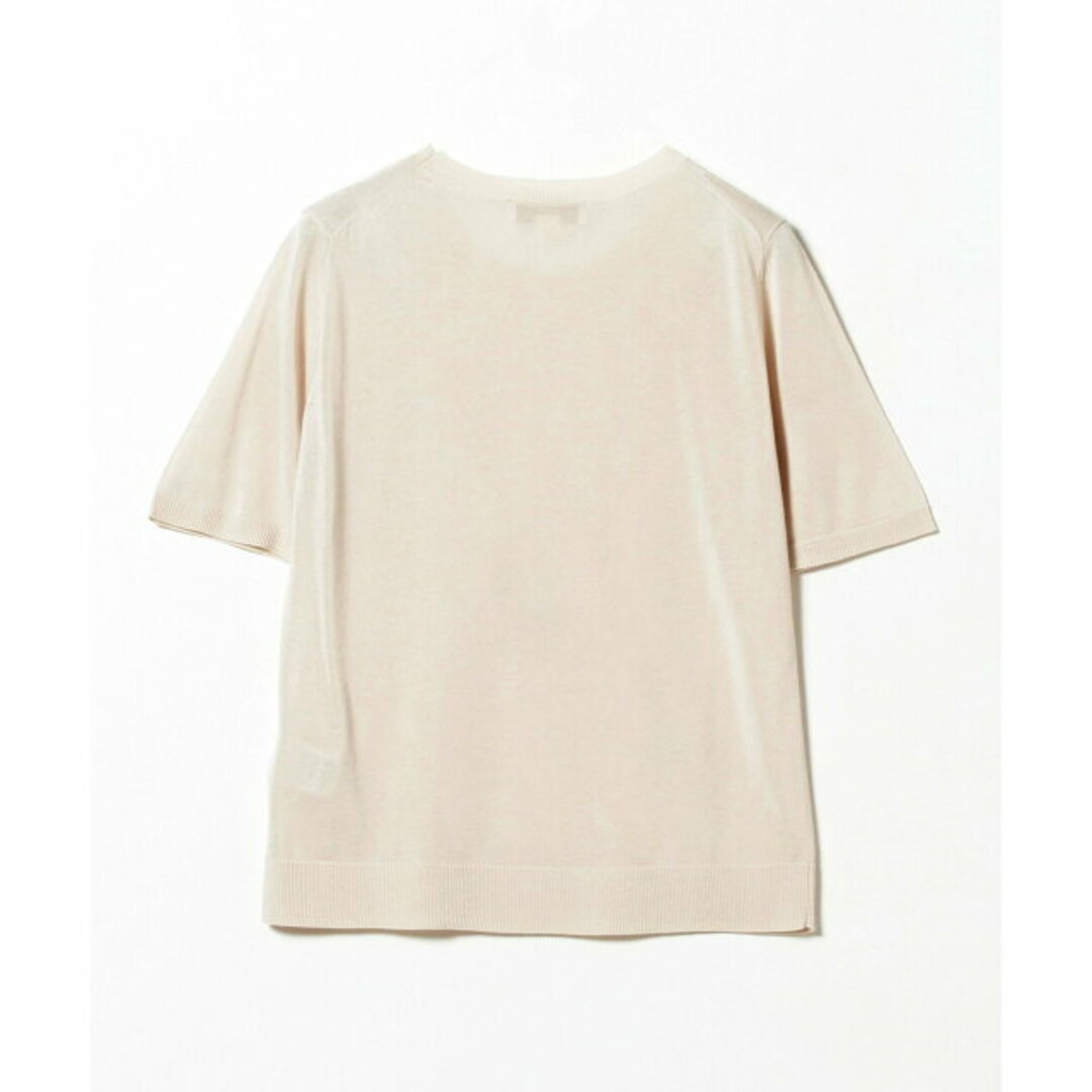 B:MING LIFE STORE by BEAMS(ビーミング ライフストア バイ ビームス)の【IVORY】B:MING by BEAMS / ウォッシャブル ニット Tシャツ レディースのトップス(ニット/セーター)の商品写真