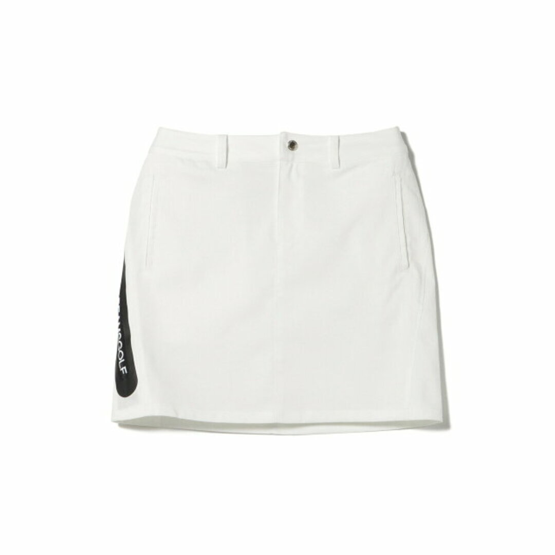 【WHITE】【M】BEAMS GOLF ORANGE LABEL / サイドロゴ ジップポケット スカート レディースのスカート(ロングスカート)の商品写真
