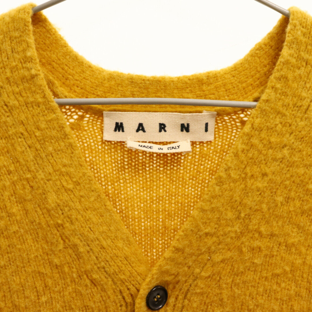 Marni(マルニ)のMARNI マルニ モヘヤ ウール 長袖カーディガン イエロー M05GP0033 メンズのトップス(カーディガン)の商品写真