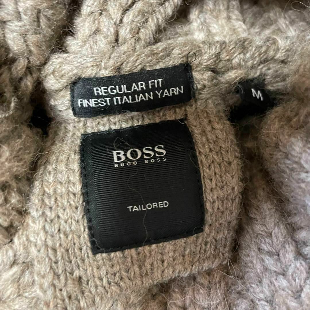 HUGO BOSS(ヒューゴボス)の美品✨ヒューゴボス　タートルネック　ニット　セーター　アルパカ混　キャメルカラー メンズのトップス(ニット/セーター)の商品写真