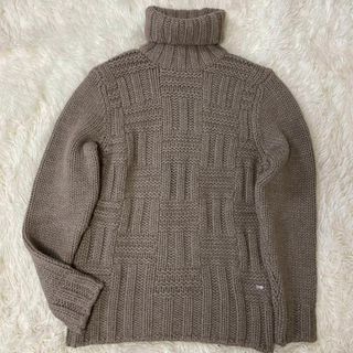 ヒューゴボス(HUGO BOSS)の美品✨ヒューゴボス　タートルネック　ニット　セーター　アルパカ混　キャメルカラー(ニット/セーター)