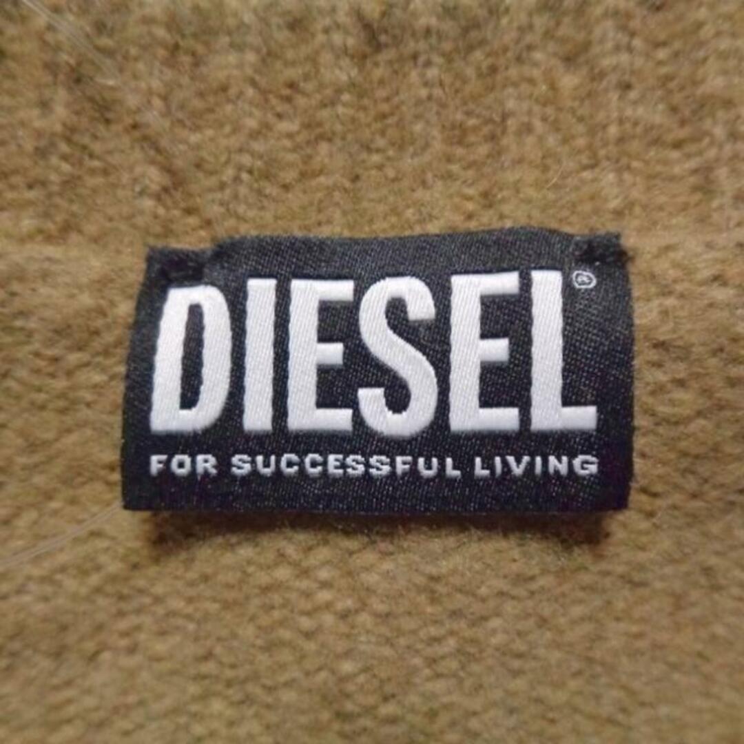 DIESEL(ディーゼル)のDIESEL(ディーゼル) 長袖セーター サイズL レディース - ブラウン×イエローグリーン クルーネック レディースのトップス(ニット/セーター)の商品写真