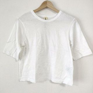 nagonstans(ナゴンスタンス) 半袖Tシャツ サイズ38 M レディース - 白 クルーネック(Tシャツ(半袖/袖なし))