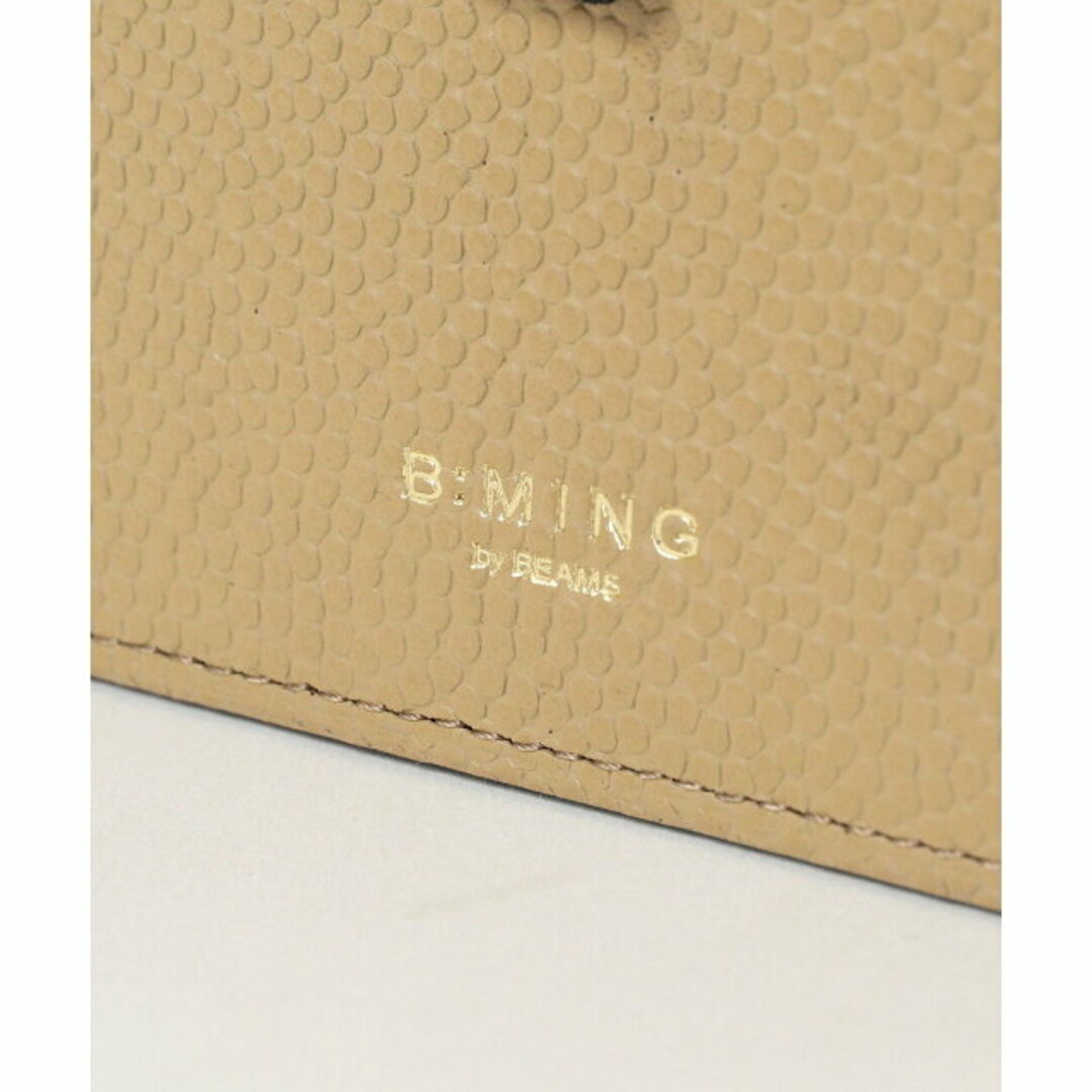 B:MING LIFE STORE by BEAMS(ビーミング ライフストア バイ ビームス)の【BEIGE】B:MING by BEAMS / ジップ レザー カードケース メンズのファッション小物(折り財布)の商品写真