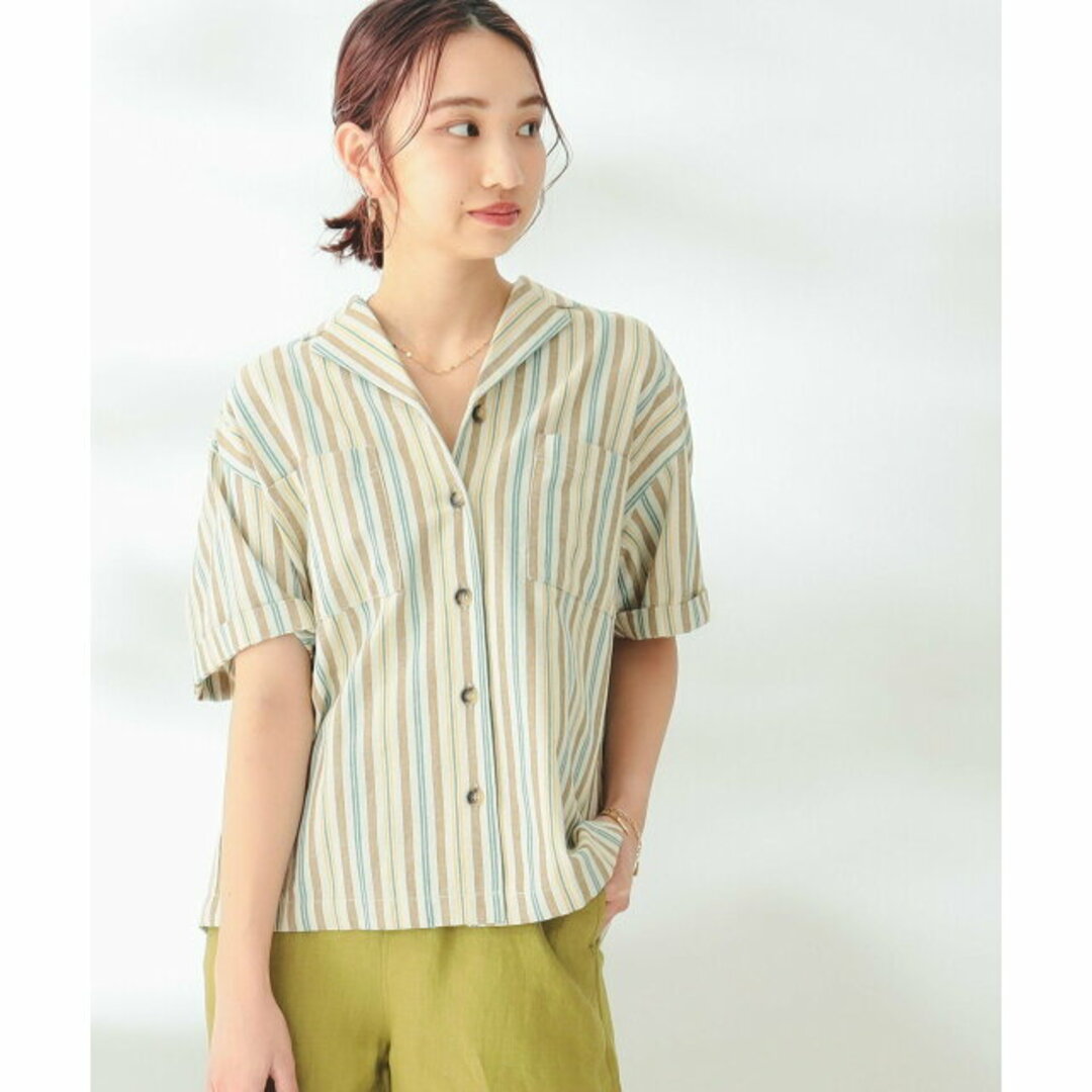 B:MING LIFE STORE by BEAMS(ビーミング ライフストア バイ ビームス)の【LT_BEIGE系】B:MING by BEAMS / ストライプ シャツ レディースのトップス(シャツ/ブラウス(長袖/七分))の商品写真