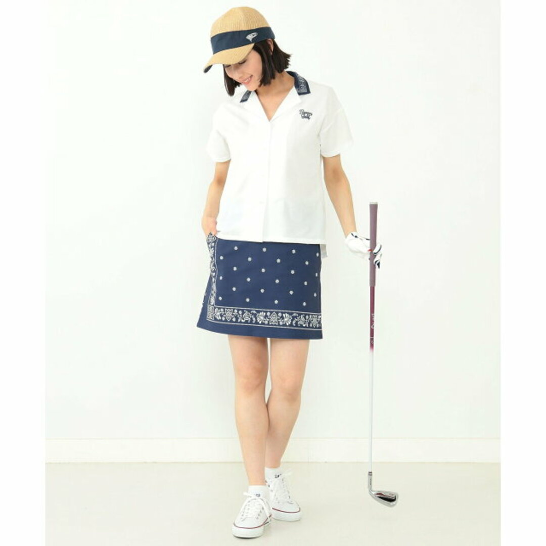 【WHITE】BEAMS GOLF ORANGE LABEL / バンダナプリント スカート レディースのスカート(ミニスカート)の商品写真