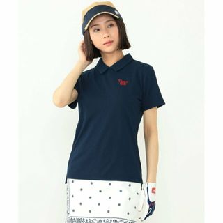 【NAVY】<WOMEN>BEAMS GOLF ORANGE LABEL / 襟付き プルオーバー ポロシャツ(ポロシャツ)