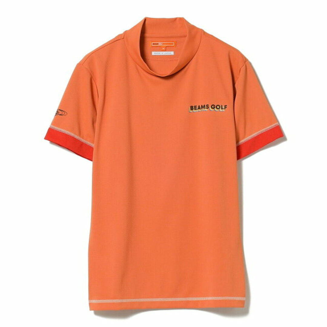 【RED】<WOMEN>BEAMS GOLF ORANGE LABEL /  グラデーションロゴ ステッチ モックネックシャツ レディースのトップス(トレーナー/スウェット)の商品写真