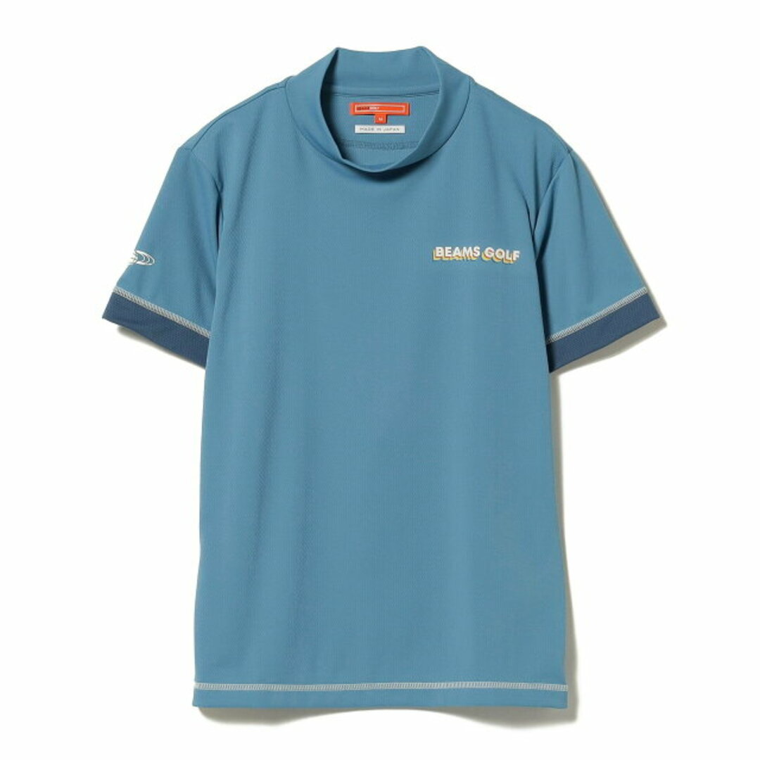 【NAVY】<WOMEN>BEAMS GOLF ORANGE LABEL /  グラデーションロゴ ステッチ モックネックシャツ レディースのトップス(トレーナー/スウェット)の商品写真