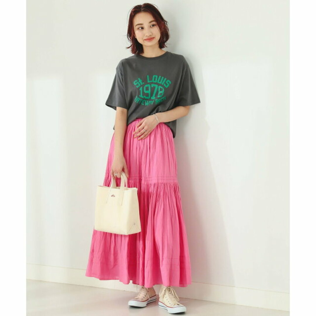 B:MING LIFE STORE by BEAMS(ビーミング ライフストア バイ ビームス)の【PINK】【S】B:MING by BEAMS / インド ティアード スカート レディースのスカート(ロングスカート)の商品写真