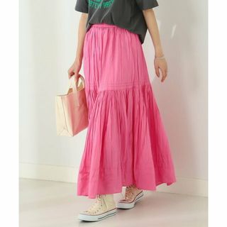 ビーミング ライフストア バイ ビームス(B:MING LIFE STORE by BEAMS)の【PINK】B:MING by BEAMS / インド ティアード スカート(ロングスカート)