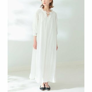 ビーミング ライフストア バイ ビームス(B:MING LIFE STORE by BEAMS)の【OFF_WHT】B:MING by BEAMS / スキッパー サッカー ワンピーズ(ロングワンピース/マキシワンピース)