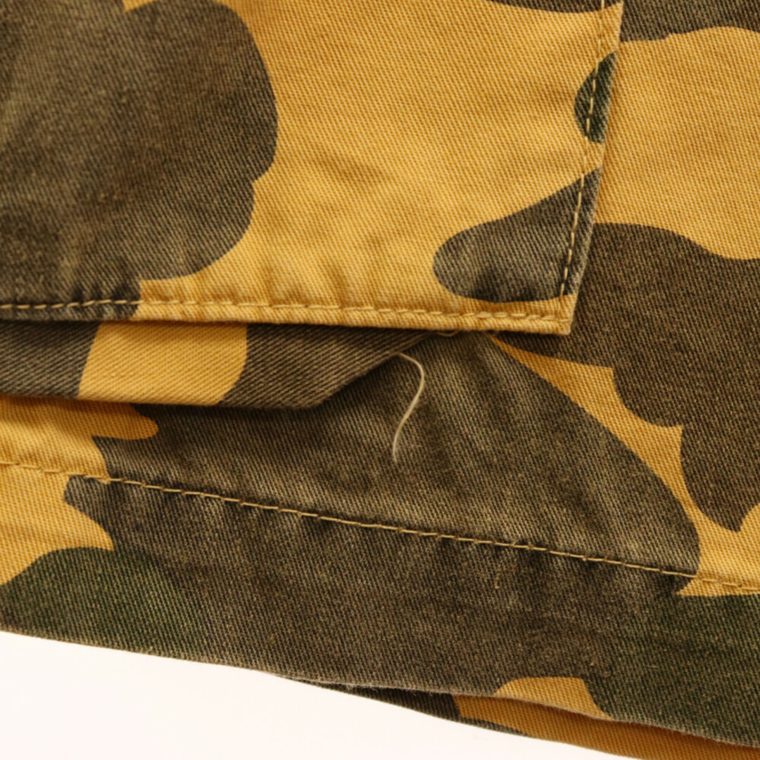 A BATHING APE(アベイシングエイプ)のA BATHING APE アベイシングエイプ 00s 1st camo ウォッシュ加工 カーゴ ショーツ ハーフパンツ 迷彩 イエロー メンズのパンツ(ショートパンツ)の商品写真