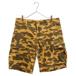 A BATHING APE アベイシングエイプ 00s 1st camo ウォッシュ加工 カーゴ ショーツ ハーフパンツ 迷彩 イエロー