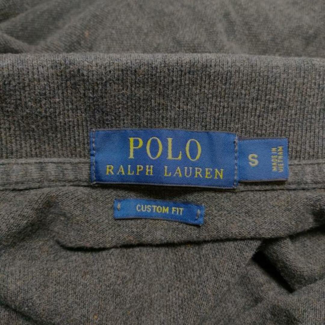 POLO RALPH LAUREN(ポロラルフローレン)のPOLObyRalphLauren(ポロラルフローレン) 半袖ポロシャツ サイズS メンズ - ダークグレー×パープル メンズのトップス(ポロシャツ)の商品写真