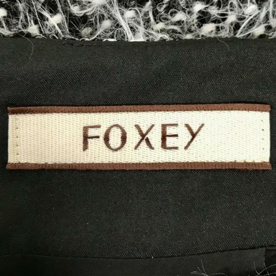 FOXEY(フォクシー)のFOXEY(フォクシー) ミニスカート サイズ40 M レディース美品  - 黒×白×グレー ツイード レディースのスカート(ミニスカート)の商品写真