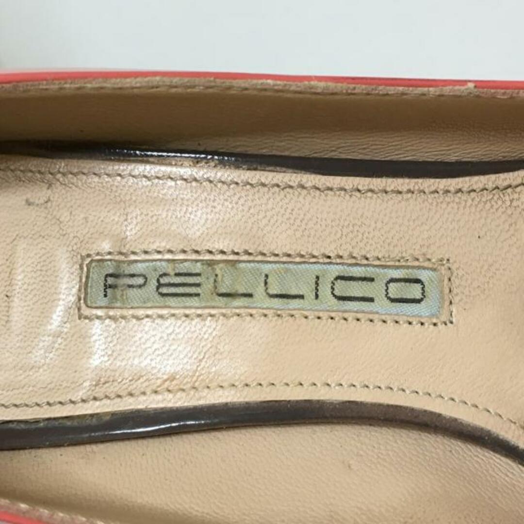 PELLICO(ペリーコ)のPELLICO(ペリーコ) パンプス 34 レディース - オレンジ アウトソール張替済 エナメル（レザー） レディースの靴/シューズ(ハイヒール/パンプス)の商品写真