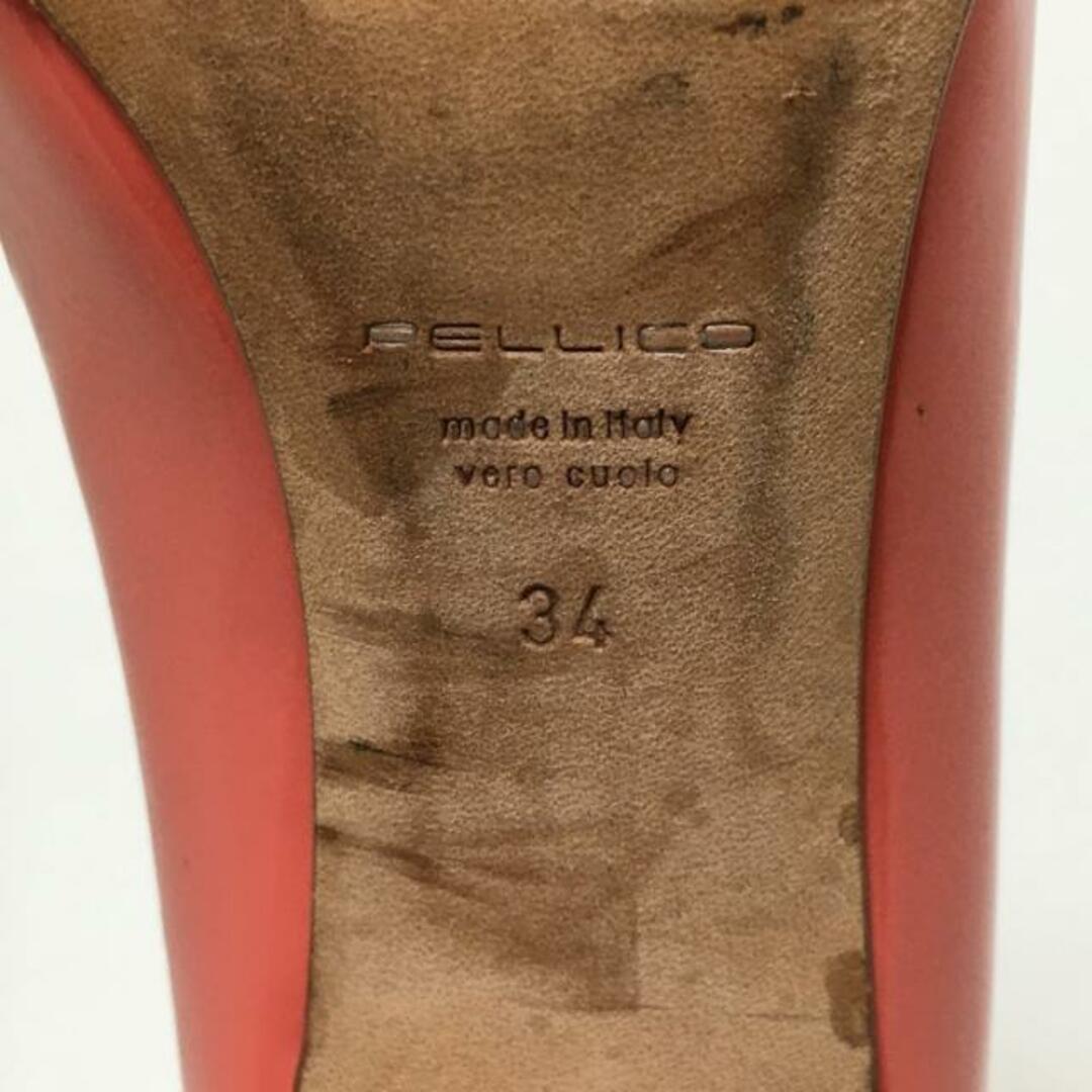 PELLICO(ペリーコ)のPELLICO(ペリーコ) パンプス 34 レディース - オレンジ アウトソール張替済 エナメル（レザー） レディースの靴/シューズ(ハイヒール/パンプス)の商品写真