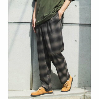 ビーミング ライフストア バイ ビームス(B:MING LIFE STORE by BEAMS)の【BROWN】B:MING by BEAMS / オンブレチェック ワイド イージー パンツ(その他)