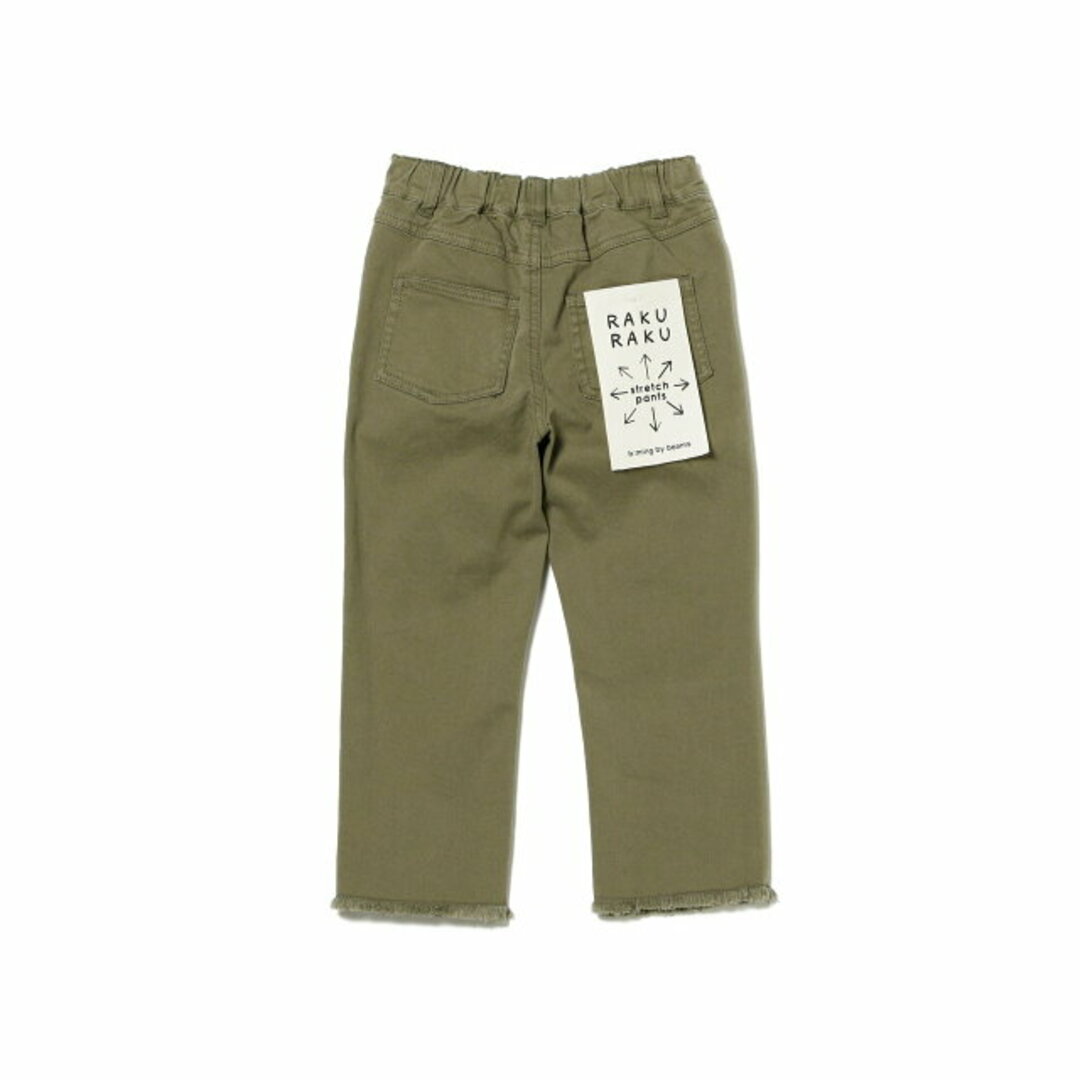 B:MING LIFE STORE by BEAMS(ビーミング ライフストア バイ ビームス)の【LT.OLIVE】B:MING by BEAMS / らくらく カットオフ クロップド パンツ(100~140cm) キッズ/ベビー/マタニティのキッズ服女の子用(90cm~)(パンツ/スパッツ)の商品写真