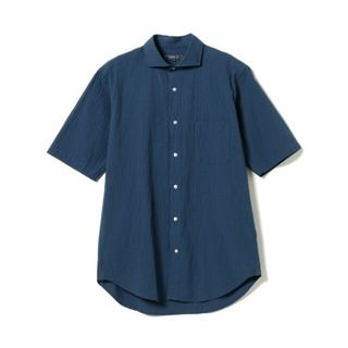 ビーミング ライフストア バイ ビームス(B:MING LIFE STORE by BEAMS)の【DK_BLUE】B:MING by BEAMS / シアサッカー カッタウェイカラー シャツ(その他)