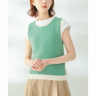 ビーミング ライフストア バイ ビームス(B:MING LIFE STORE by BEAMS)の【GREEN】B:MING by BEAMS / ジャカード ニットベスト(ニット/セーター)