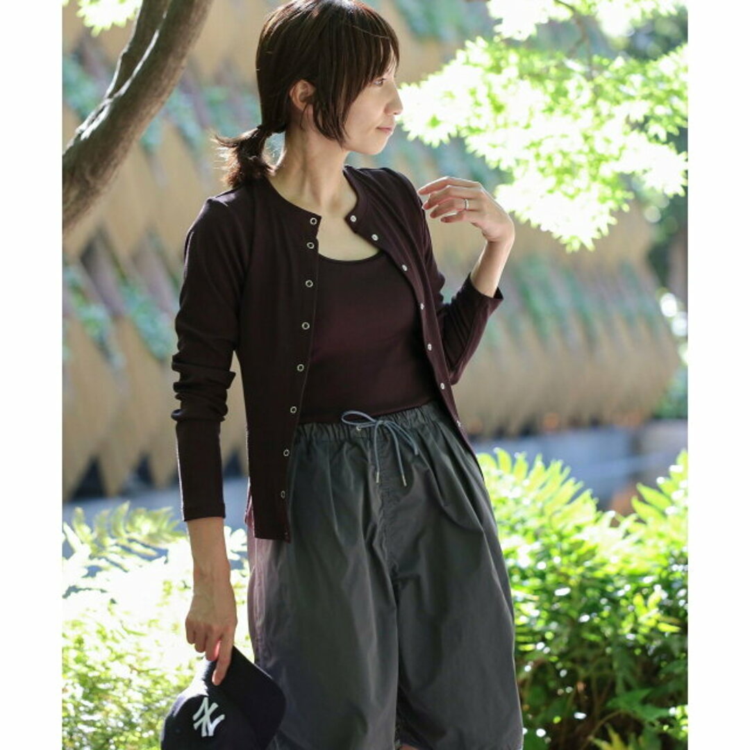 B:MING LIFE STORE by BEAMS(ビーミング ライフストア バイ ビームス)の【BROWN】B:MING by BEAMS / ランド アンド ウォーター スナップボタン カーディガン レディースのトップス(カットソー(長袖/七分))の商品写真