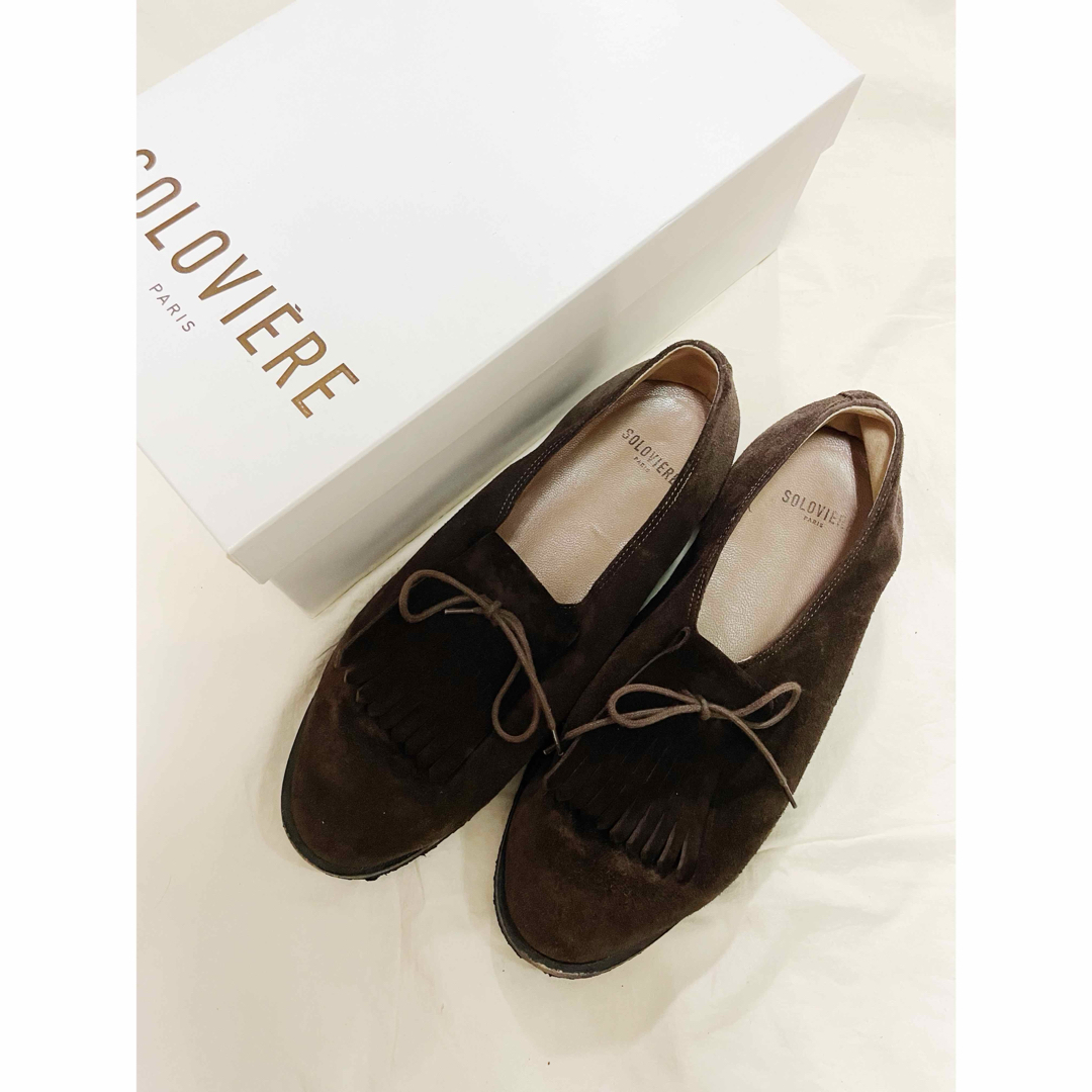 【美品箱付き】soloviere MATTHIEU タッセル付 ローファー メンズの靴/シューズ(デッキシューズ)の商品写真