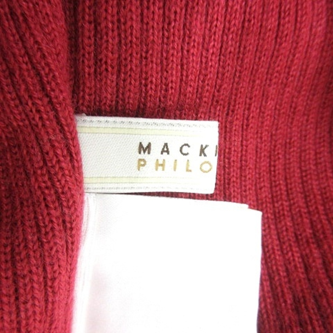 MACKINTOSH PHILOSOPHY(マッキントッシュフィロソフィー)のマッキントッシュフィロソフィー ニット カットソー 長袖 38 赤 レディースのトップス(ニット/セーター)の商品写真