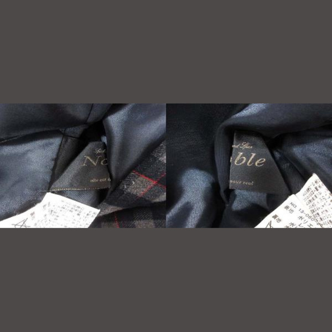 Spick and Span Noble(スピックアンドスパンノーブル)のスピック＆スパン ノーブル タイトスカート ひざ丈 チェック 38 紺 グレー レディースのスカート(ひざ丈スカート)の商品写真