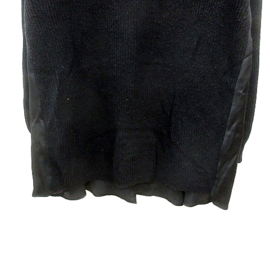 JUSGLITTY(ジャスグリッティー)のジャスグリッティー JUSGLITTY ニット カットソー 長袖 切替 2 黒 レディースのトップス(ニット/セーター)の商品写真