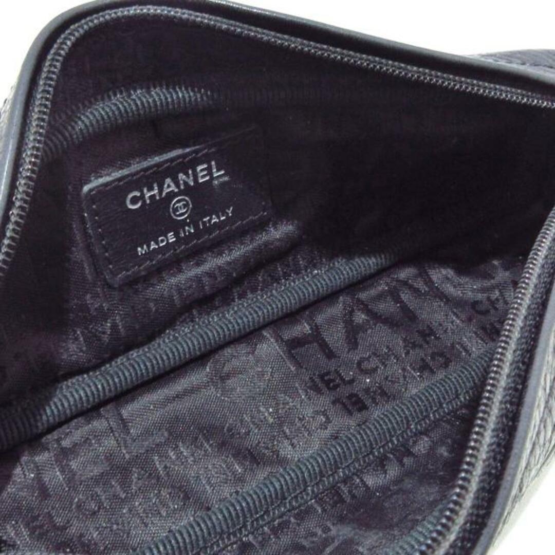 CHANEL(シャネル)のCHANEL(シャネル) ペンケース - 黒 ココマーク/シルバー金具 レザー インテリア/住まい/日用品の文房具(ペンケース/筆箱)の商品写真