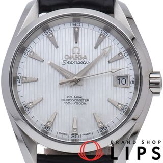 オメガ(OMEGA)のオメガ シーマスター アクアテラ 150M コーアクシャル 38.5mm 11Pダイヤ シェル Seamaster Aqua Terra Co-Axial 38.5mm 231.13.39.21.55.001 箱 SS/革 メンズ時計 ホワイトシェル 仕上げ済 美品 【中古】(その他)