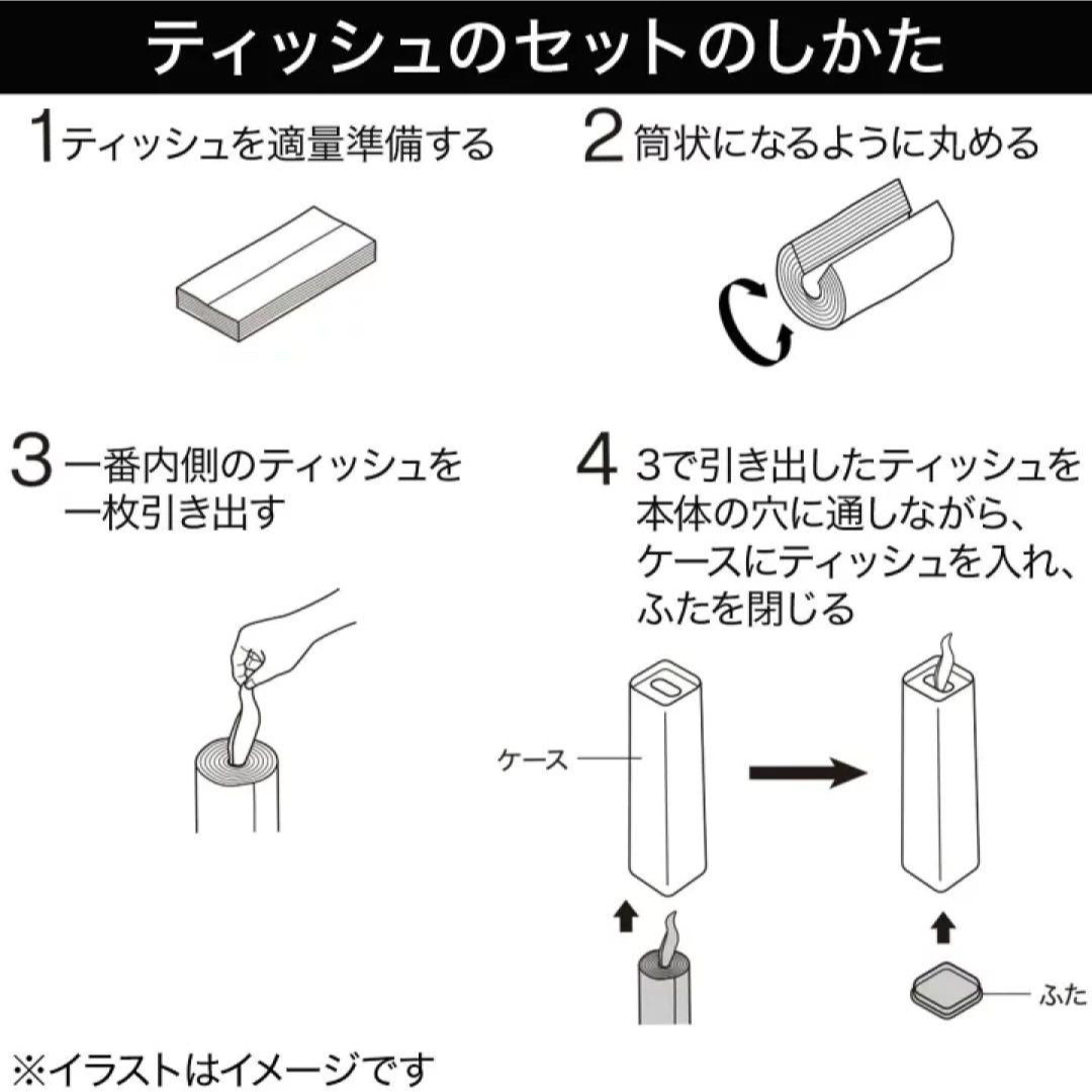 ニトリ(ニトリ)の【ニトリ】スリムティッシュケース ホワイト インテリア/住まい/日用品のインテリア小物(ティッシュボックス)の商品写真