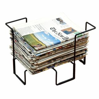 アイメディア 新聞紙チラシ雑誌ストッカー 約27×33×23cm 1009684(本収納)