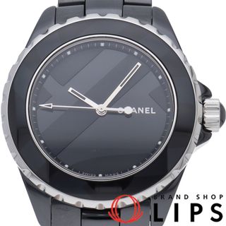 シャネル(CHANEL)のシャネル J12 ウォッチ 38mm アンタイトル オートマチック 世界限定1200本 J12 H5581 箱 保証書 セラミック メンズ時計 ブラック 仕上げ済 美品 【中古】(その他)