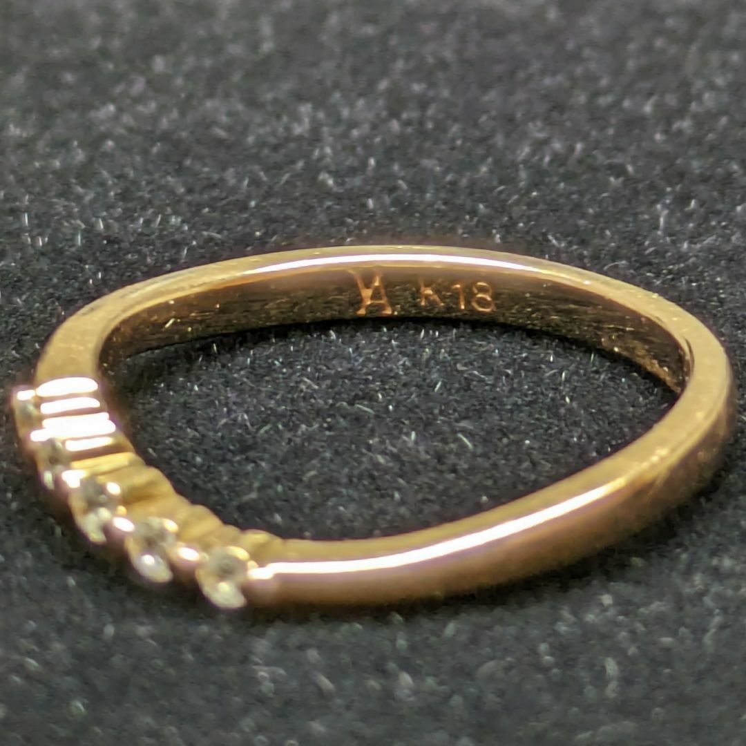 Vendome Aoyama(ヴァンドームアオヤマ)の721 ヴァンドームアオヤマダイヤリングK18PGピンクゴールド1号 レディースのアクセサリー(リング(指輪))の商品写真