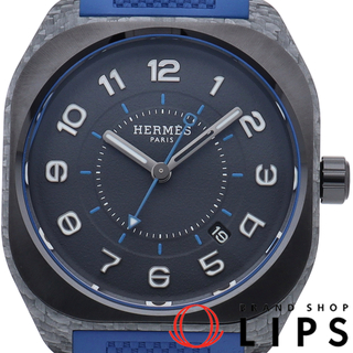 エルメス(Hermes)のエルメス H08 XL ウォッチ 39mm オートマチック ブルー H08 XL Watch 39mm オートマチック SP1.746a/W402990WW00 箱 保証書 チタン/ラバー メンズ時計 グレー 美品 【中古】(その他)