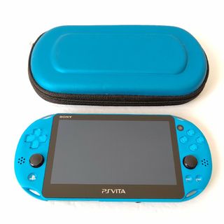 プレイステーションヴィータ(PlayStation Vita)のソニー　PSvita pch2000 アクアブルー　画面極美品　SONYゲーム機(携帯用ゲーム機本体)