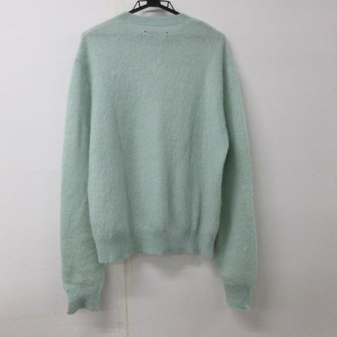 AMIRI(アミリ)のAMIRI(アミリ) 長袖セーター メンズ美品  - ライトグリーン×白 レコード メンズのトップス(ニット/セーター)の商品写真