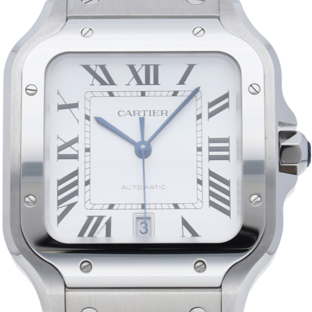 Cartier(カルティエ)のカルティエ サントス ドゥ カルティエ ウォッチ LM Santos De Cartier LM WSSA0018 箱 保証書 バンド SS メンズ時計 シルバー 美品 【新品】 メンズの時計(その他)の商品写真